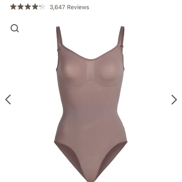 SKIMS Tops Skims Sculpting Bodysuit With Snaps Umber Poshmark